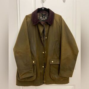 Barbour Acorn Waxed Cotton Jacket - Size 14